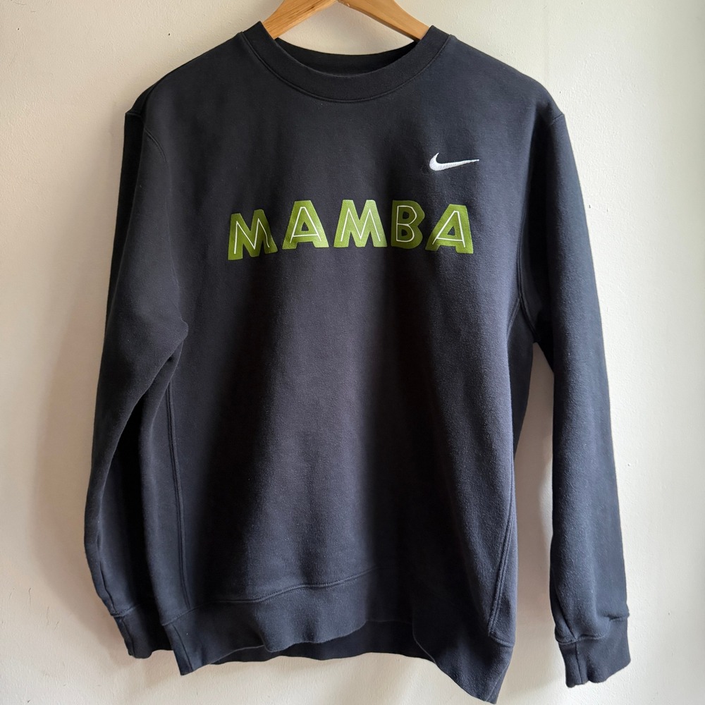Nike Kobe Bryant Mamba Crewneck Sweatshirt Black Green Medium